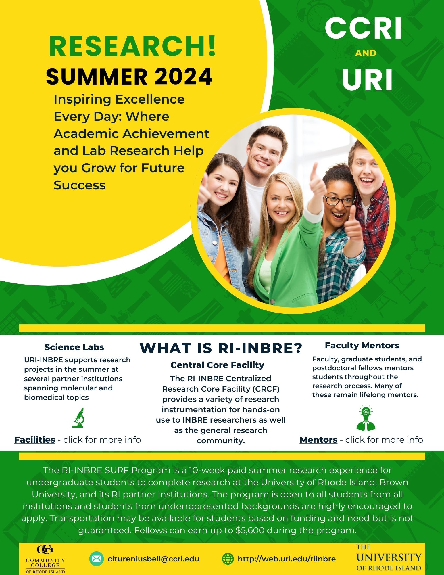 CCRI and URI Research Summer 2024