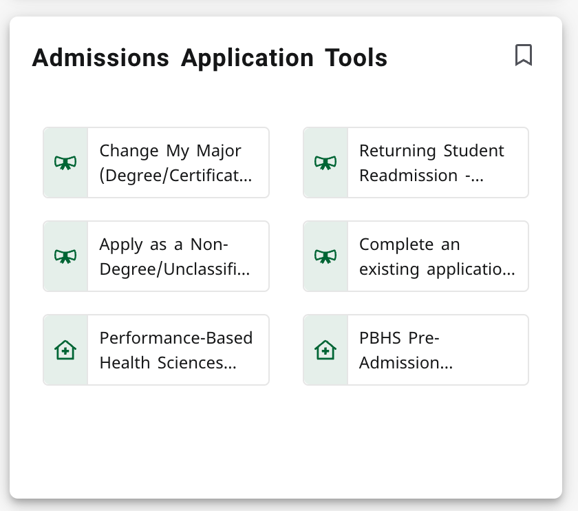 For Students tab